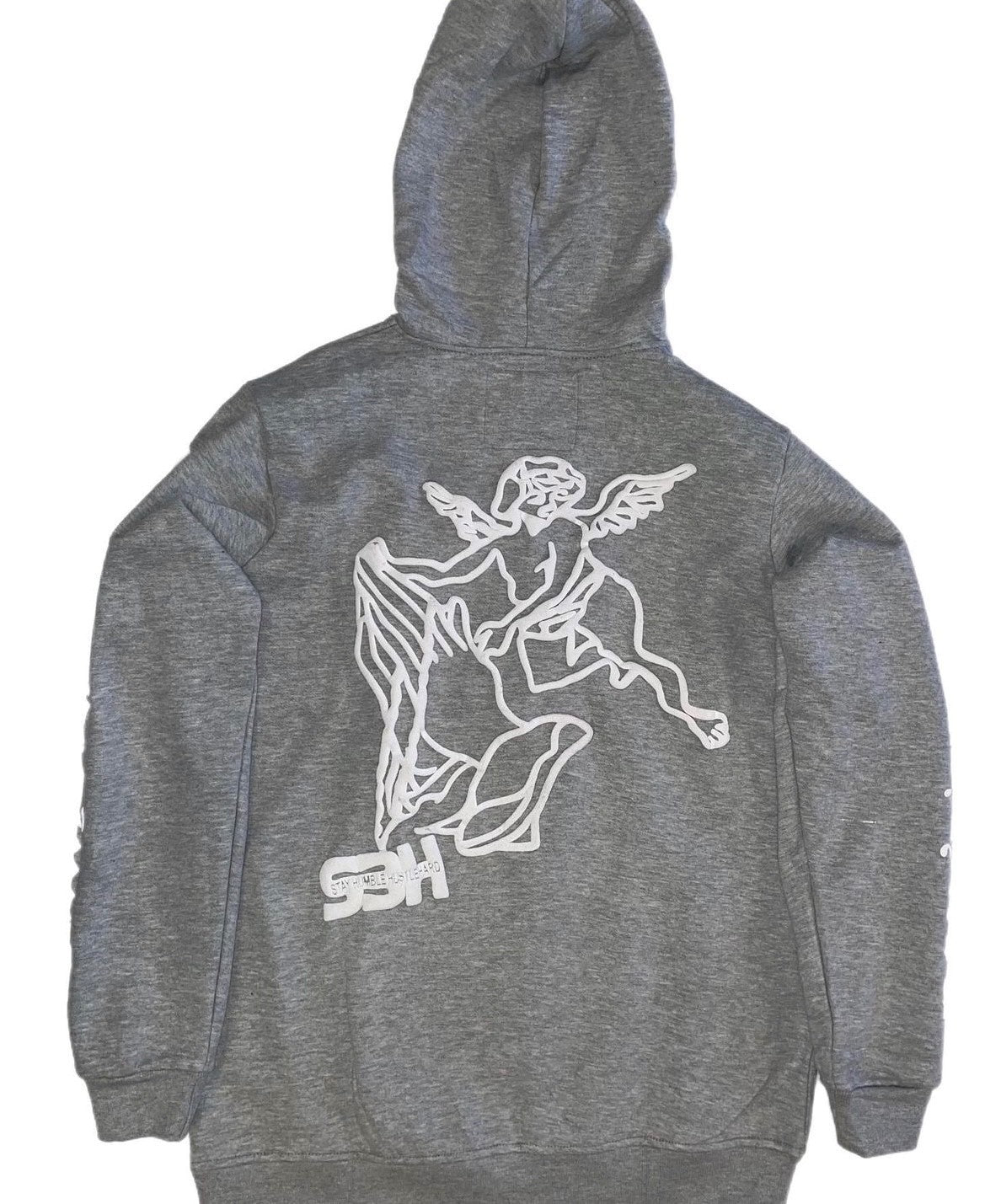 S3H FULL ZIP ANGEL HOODIE - GREY