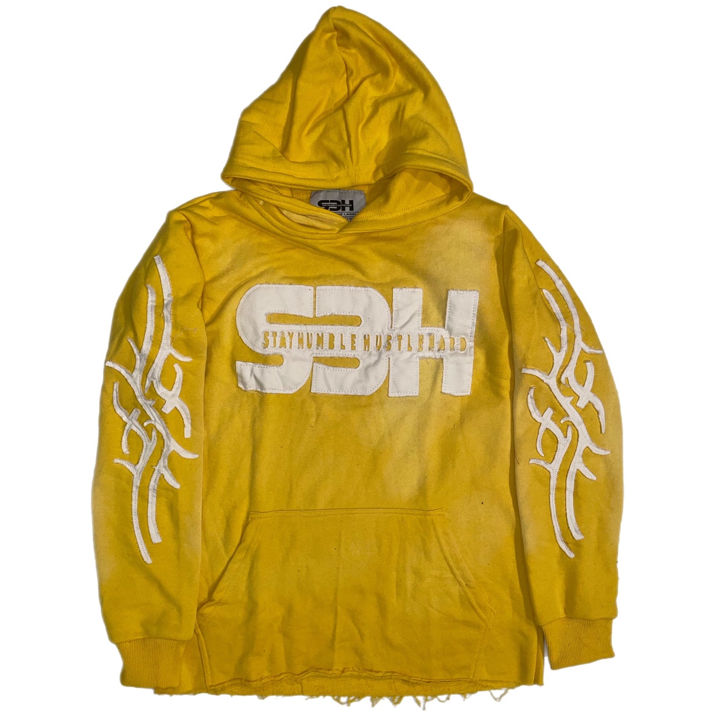 S3H TRIBE ACID WASHED SWEATSUIT - YELLOW