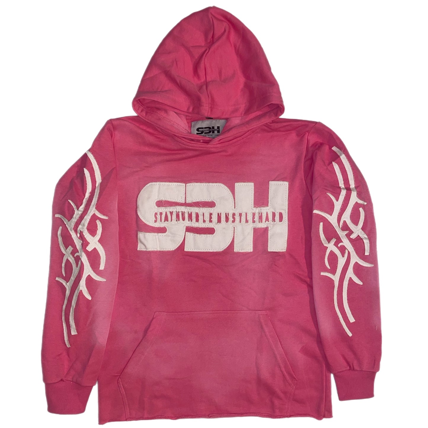 S3H TRIBE ACID WASHED SWEATSUIT - PINK