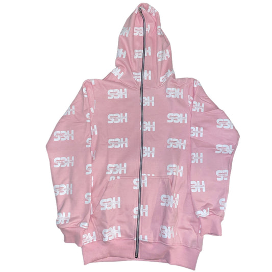 S3H FULL ZIP HOODIE -  LIGHT PINK