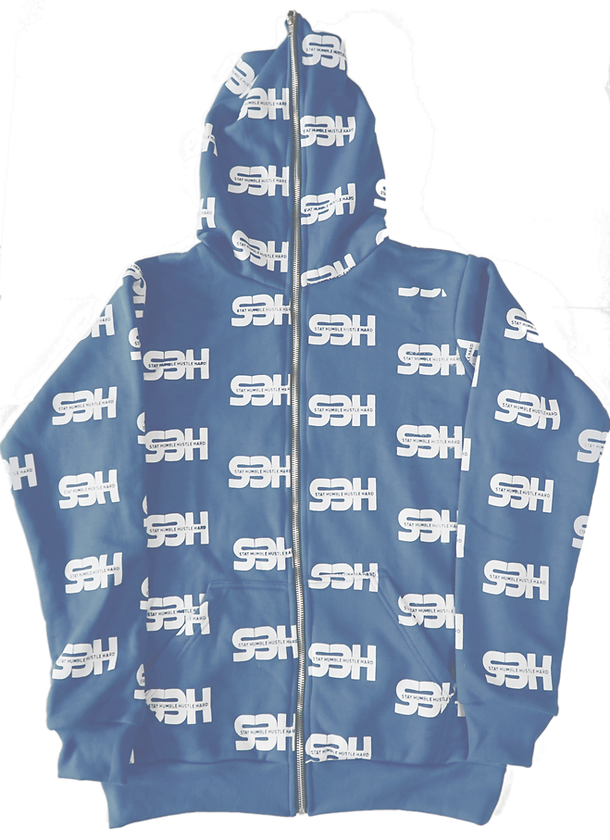 S3H FULL ZIP HOODIE - BABY BLUE