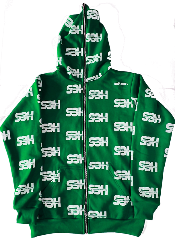 S3H FULL ZIP HOODIE - GREEN