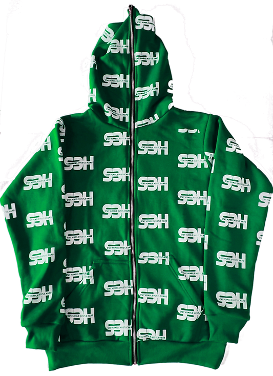 S3H FULL ZIP HOODIE - GREEN