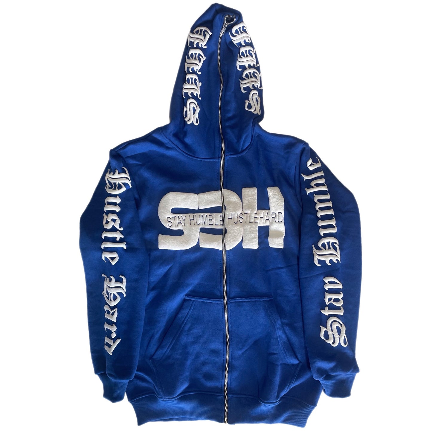 S3H FULL ZIP ANGEL HOODIE - BLUE