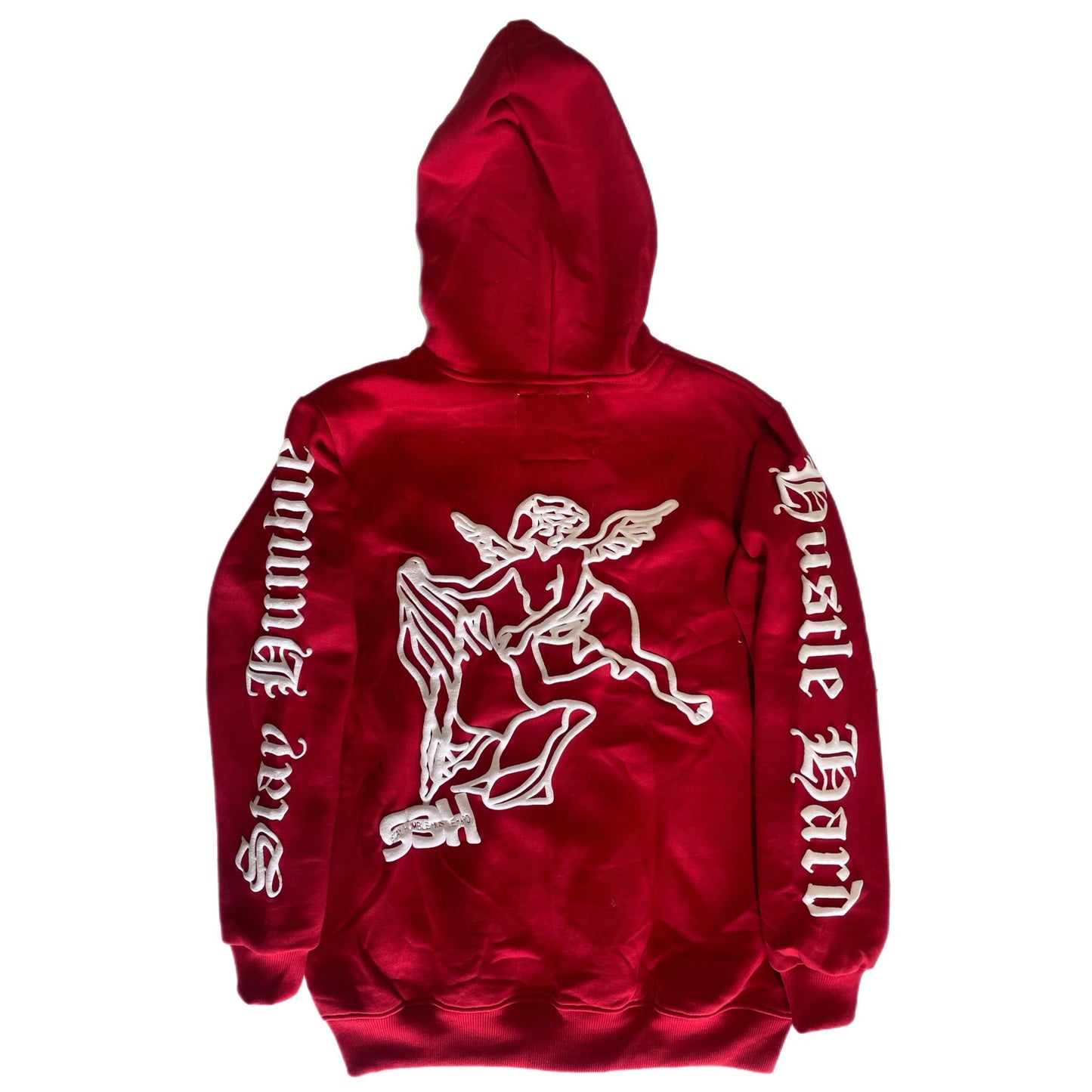 S3H FULL ZIP ANGEL HOODIE - RED