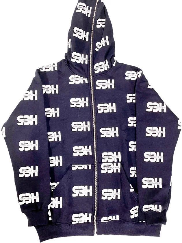 S3H FULL ZIP HOODIE - NAVY BLUE