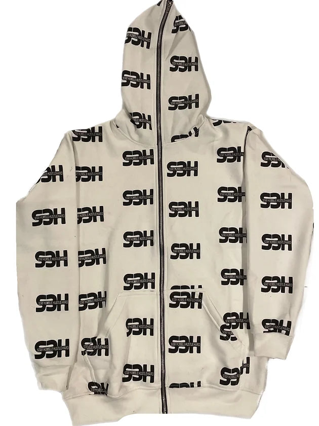 S3H FULL ZIP HOODIE - WHITE