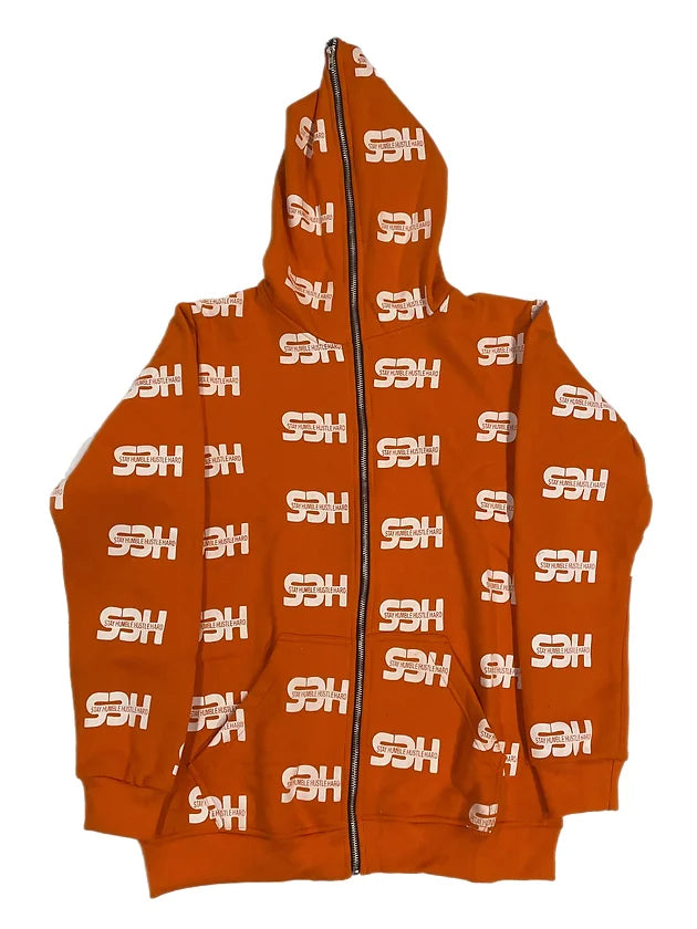 S3H FULL ZIP HOODIE - ORANGE